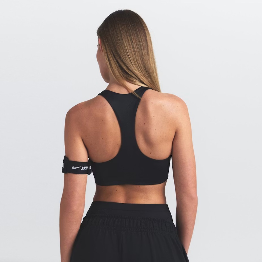 NWT NIKE SKIMS shine racer back top• obsidian •XS